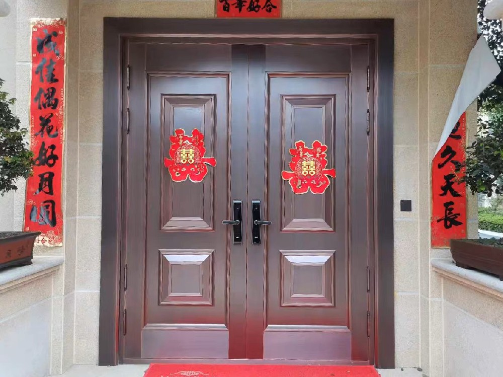 入戶對(duì)開銅門